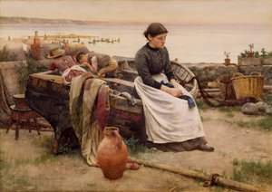 「しかし、消えた手に触れて」1888 作： Walter Langley