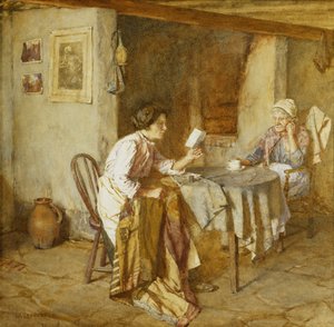手紙、 作： Walter Langley