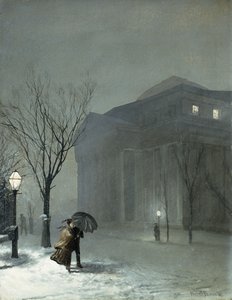 雪の中のアルバニー 作： Walter Launt Palmer