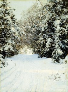 雪に覆われた木 作： Walter Launt Palmer
