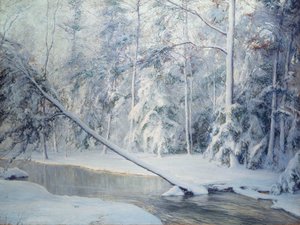 傾いた木 作： Walter Launt Palmer