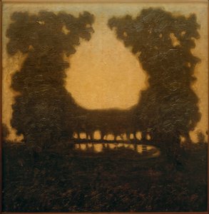 湖のある公園の風景 作： Walter Ophey