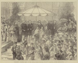 サウスケンジントンの王立園芸協会庭園での子供向けフラワーショー 作： Walter Paget
