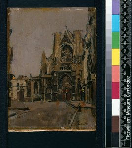 セントジャック教会、ディエップ、1899年〜1900年 作： Walter Richard Sickert