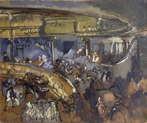 The Eldorado, Paris（油彩・キャンバス） 作： Walter Richard Sickert