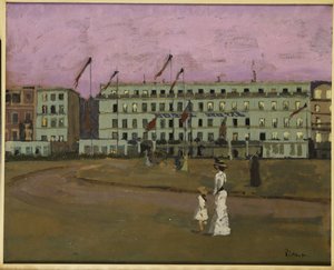 L "ホテルロイヤル、ディエップ、1894年頃 作： Walter Richard Sickert