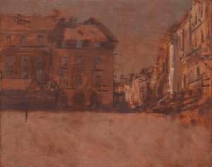 La Grande Rue、Dieppe（キャンバスに油彩） 作： Walter Richard Sickert