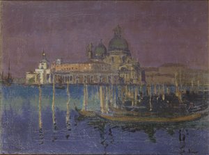 ノクターン：ドガーナとサンタマリアデッラサルーテ、ヴェネツィア、1896年 作： Walter Richard Sickert