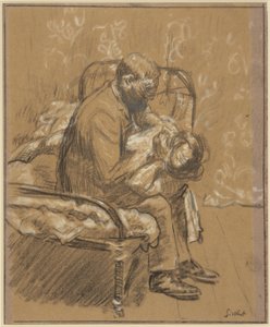 説得、1908年頃（紙にチョークで書く） 作： Walter Richard Sickert