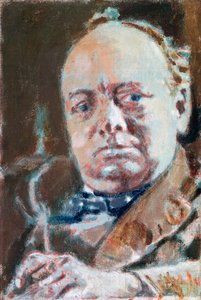ウィンストン・レナード・スペンサー・チャーチル卿の肖像（ウッドストック 作： Walter Richard Sickert