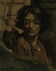 女性の肖像-テレーズレッソール、1927年 作： Walter Richard Sickert