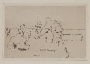 スケベニンゲン、コーヒーゴシップ（ゴシップ） 作： Walter Richard Sickert