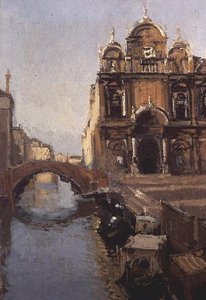サン・マルコ大聖堂とリオ・デイ・メンディカンティ、ヴェネツィア 作： Walter Richard Sickert