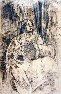 ザ・スタディ（ザ・ドラマー）』1900年頃（紙に鉛筆） 作： Walter Richard Sickert