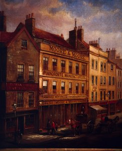 ビショップスゲート、ロンドン、1871 年、1872 年 作： Walter Riddle