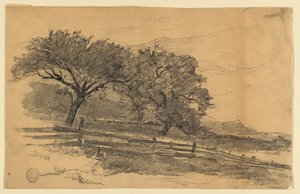 バーモント州ドーセットの風景 作： Walter Shirlaw