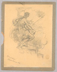 座る女（デザインモチーフ） 作： Walter Shirlaw