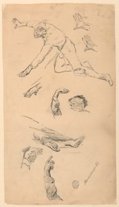 手と形の研究 作： Walter Shirlaw