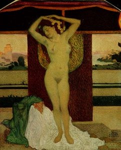 Akt（紙に水彩） 作： Walter Sigmund Hampel