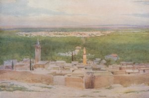 サラヒエのダマスカス：街に沈む夕日 作： Walter Spencer Stanhope Tyrwhitt