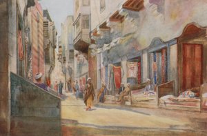 テントメーカーのバザール、カイロ 作： Walter Spencer Stanhope Tyrwhitt