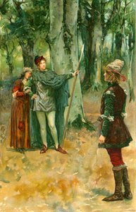 Ganimed：「私はロザリンドであるように見せかけます、そしてあなたは私を訴えるために見せかけるでしょう」 作： Walter Stanley Paget