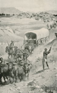 1835-36年のナタールへのグレートボーアトレック 作： Walter Stanley Paget