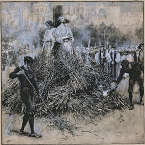 ロバートテストウッドの殉教（紙に水彩） 作： Walter Stanley Paget