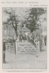 ジャンプ競技Ranelaghでのポロポニーショー 作： Walter Stanley Paget