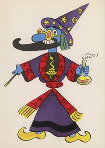 子供の本のフィギュアマジシャン（カラーリトグラフ） 作： Walter Trier