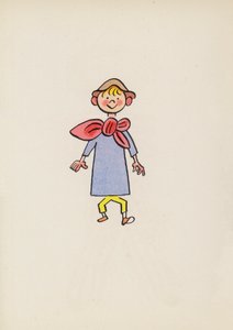 児童書のフィギュアトム・サム（カラーリトグラフ） 作： Walter Trier