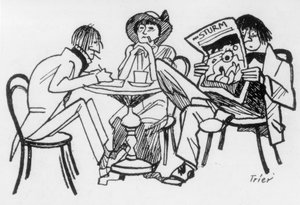 Cafe des Westensの作家たち 作： Walter Trier