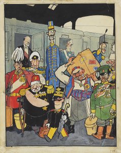 フリードリヒシュトラーセ駅 作： Walter Trier