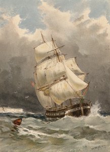 ノース・フォアランドのアウトワード・バウンド（カラーリトグラフ） 作： Walter William May
