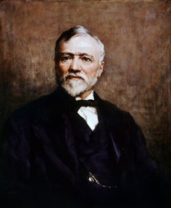 アンドリュー・カーネギー（1835-1919）の肖像（イギリス生まれのアメリカ人起業家、慈善家、ウォルター・ウィリアム・オウレス（1848-1924）画 作： Walter William Ouless
