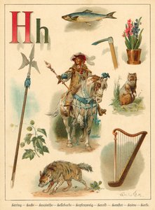 Letter H (chromolitho) 作： Walter Zweigle