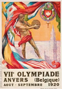 1920年、アントワープで開催された1920年夏季オリンピック。 作： Walter van der Ven