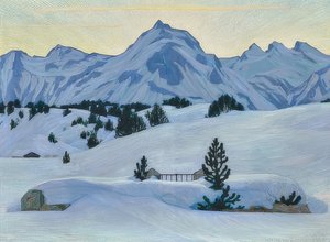 マロハ近くの冬の風景。 1912 作： Walter von Ruckteschell