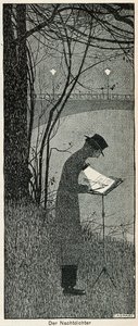 The Nachtdichter」「The Night-Closer」（1898年 作： Walther Caspari