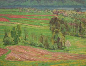 春のアッターゼー風景 作： Walther Gamerith