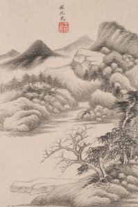 諸巨匠風山水 董元（934年現役）以降の山水 作： Wang Jian