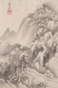 さまざまな巨匠のスタイルによる風景画: ジュラン以降の風景画 (10 世紀に活躍) 作： Wang Jian