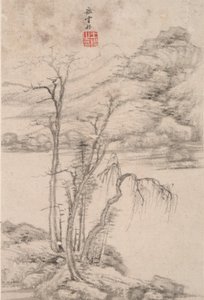諸巨匠風山水 二斬以降の山水（1301年） 作： Wang Jian