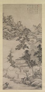 17世紀後半のジュランのように、小川と山の間の高尚な学者。
