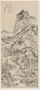 曇った谷の松の木陰 作： Wang Jian