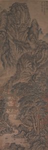 ザ・シンプル・リトリート、カリフォルニア州。 1370年。 作： Wang Meng