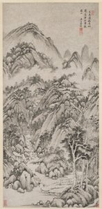 夏に抱かれた山里 作： Wang Shimin
