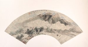 風景、19 世紀。 作： Wang Tingru