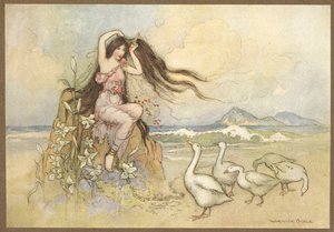 The Two Cakesより海辺のマルジェラ。 作： Warwick Goble