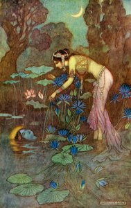 Sita Finds Rama Among Lotus Blooms」（1913年）。
